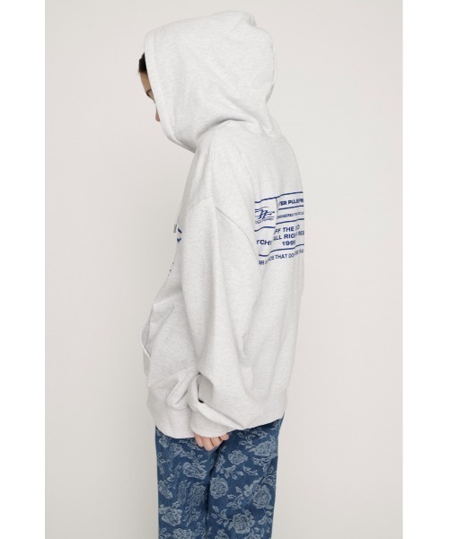 LOGO OVER HOODIE ロゴオーバーフーディー 春服 ジップパーカー