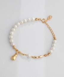 PIN（ピン）の「ニュアンスメタル×パール コンビブレスレット（ブレスレット）」