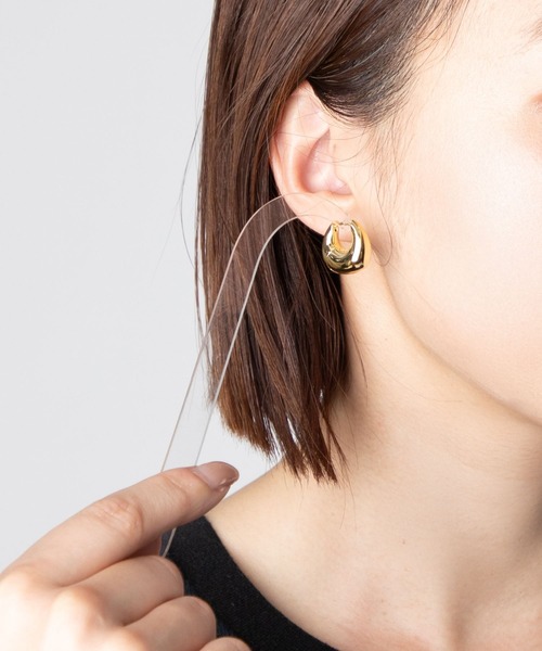 セール】TOM WOOD Bao Hoops Small Gold トムウッド バオ フープ