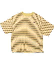 【FRUIT OF THE LOOM】ピーチ起毛天竺ボーダーTシャツ1 / フルーツオブザルーム マルチボーダー 半袖Tシャツ