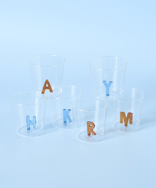 BIRTHDAY BAR（バースデイバー）の「Kindly Yours glass cup　イニシャルグラス（グラス/マグカップ/タンブラー・レディース・オレンジ/ブルー/ブルー系その他/オレンジ系その他/ブルー系その他2/オレンジ系その他2・0）」の8枚目の写真