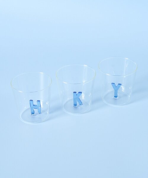 BIRTHDAY BAR（バースデイバー）の「Kindly Yours glass cup　イニシャルグラス（グラス/マグカップ/タンブラー・レディース・オレンジ/ブルー/ブルー系その他/オレンジ系その他/ブルー系その他2/オレンジ系その他2・0）」の9枚目の写真