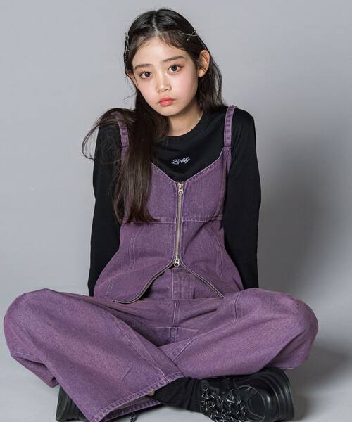 ZIDDY（ジディ）の「デニムビスチェ＆TシャツSET(130~160cm)（その他トップス・キッズ・パープル/ブルー・140cm/150cm/FREE/130cm）」の8枚目の写真