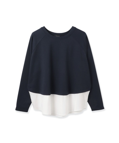 ketty(ケティ)の「ポンチローマ異素材ラウンドヘムカットソー≪洗濯機で洗える≫(Tシャツ/カットソー・レディース・オフホワイト/ホワイト系その他・M)」の15枚目の写真