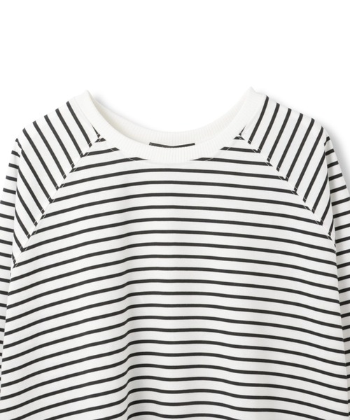 ketty(ケティ)の「ポンチローマ異素材ラウンドヘムカットソー≪洗濯機で洗える≫(Tシャツ/カットソー・レディース・オフホワイト/ホワイト系その他・M)」の6枚目の写真