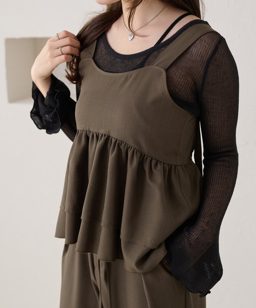apres jour clair（アプレジュールクレア）の「【セットアップ可能】【apres jour clair】肩ベルトビスチェ（その他トップス・レディース・ブラウン系その他2/ブラック系その他/モカ/アイボリー・X-LARGE/フリー）」の22枚目の写真