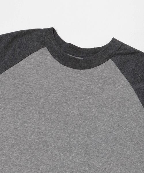 FORK&SPOON(フォークアンドスプーン)の「FORK&SPOON ベースボールロングスリーブTシャツ(Tシャツ/カットソー・メンズ・ブルー系その他/グレー系その他・5/4)」の10枚目の写真