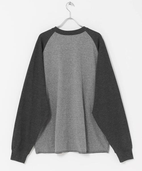FORK&SPOON(フォークアンドスプーン)の「FORK&SPOON ベースボールロングスリーブTシャツ(Tシャツ/カットソー・メンズ・ブルー系その他/グレー系その他・5/4)」の12枚目の写真