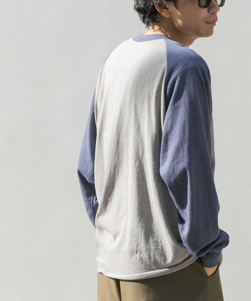 FORK&SPOON(フォークアンドスプーン)の「FORK&SPOON ベースボールロングスリーブTシャツ(Tシャツ/カットソー・メンズ・ブルー系その他/グレー系その他・5/4)」の19枚目の写真