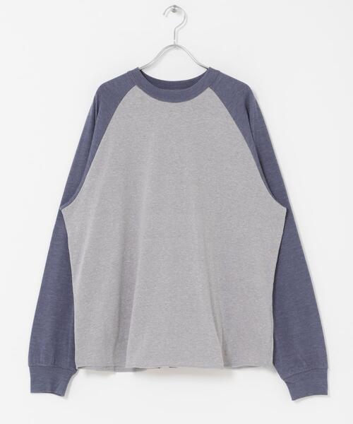 FORK&SPOON(フォークアンドスプーン)の「FORK&SPOON ベースボールロングスリーブTシャツ(Tシャツ/カットソー・メンズ・ブルー系その他/グレー系その他・5/4)」の16枚目の写真