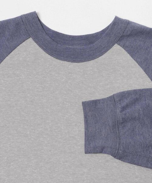 FORK&SPOON(フォークアンドスプーン)の「FORK&SPOON ベースボールロングスリーブTシャツ(Tシャツ/カットソー・メンズ・ブルー系その他/グレー系その他・5/4)」の17枚目の写真