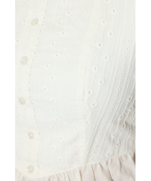 rienda（リエンダ）の「コットンレースブラウス 春服（シャツ/ブラウス・レディース・ライトブルー/ホワイト/レッド・SMALL/MEDIUM）」の13枚目の写真