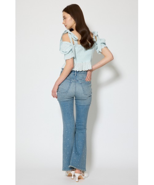 rienda（リエンダ）の「コットンレースブラウス 春服（シャツ/ブラウス・レディース・ライトブルー/ホワイト/レッド・SMALL/MEDIUM）」の16枚目の写真