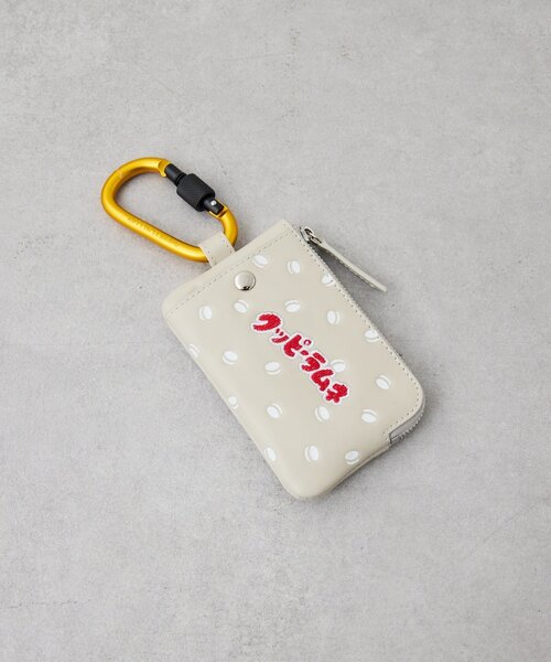 ear PAPILLONNER（イアパピヨネ）の「【クッピーラムネ×ear】本革/コラボカラビナ付きパス＆キーケース（カードケース・レディース・ライトグレー/ブラック/ブルー・FREE）」の18枚目の写真