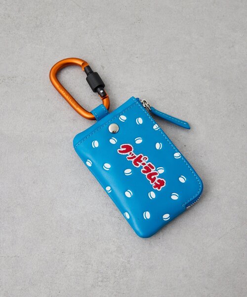 ear PAPILLONNER（イアパピヨネ）の「【クッピーラムネ×ear】本革/コラボカラビナ付きパス＆キーケース（カードケース・レディース・ライトグレー/ブラック/ブルー・FREE）」の13枚目の写真