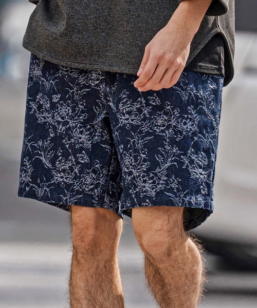 mp14716- Floral Jacquard Denim Short Pants ショートパンツ(CAM26SS-003)