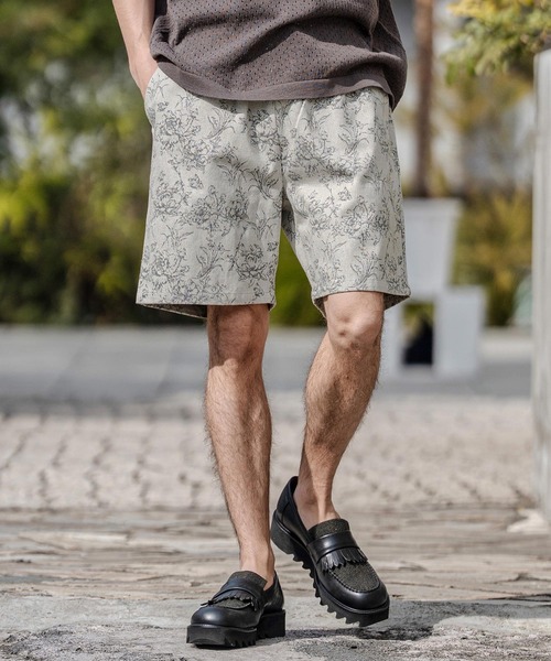 mp14716- Floral Jacquard Denim Short Pants ショートパンツ(CAM26SS-003)