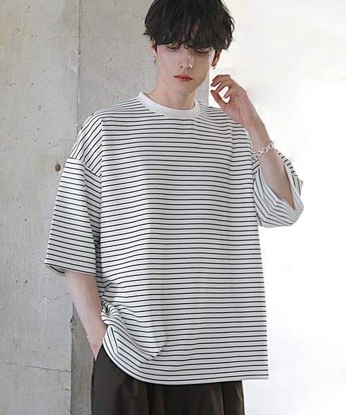 ETELIO(エテリオ)の「【25SS】マルチファンクショナリードレープポンチTシャツ 【ドローコード付き】(Tシャツ/カットソー・メンズ・ブラック/ブラック系/ホワイト/ホワイト系/ブルーグレー/ワイン・L/M/S/XL/XS)」の18枚目の写真
