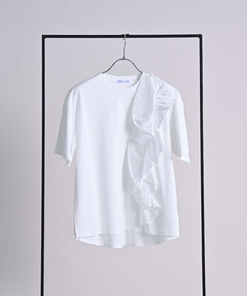 RAW FUDGE(ローファッジ)の「モチーフデザインTシャツ(Tシャツ/カットソー・レディース・オフホワイト/チャコールグレー/ブラック・M)」の8枚目の写真