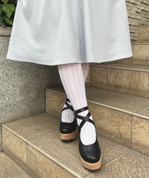 F i.n.t（フィント）の「ストライプレースタイツ/fint フィント（タイツ/ストッキング）」