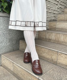 F i.n.t（フィント）の「ストライプレースタイツ/fint フィント（タイツ/ストッキング）」