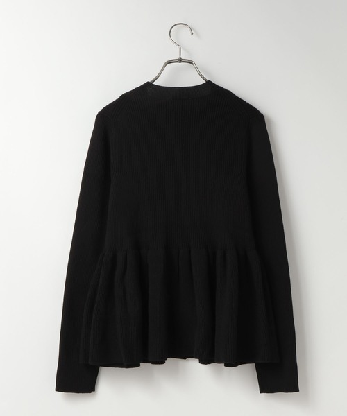 LOWRYS FARM（ローリーズファーム）の「ペプラムニットカーディガン　661234（カーディガン/ボレロ・レディース・アイボリー/ブラック/レッド/グレー・FREE）」の18枚目の写真