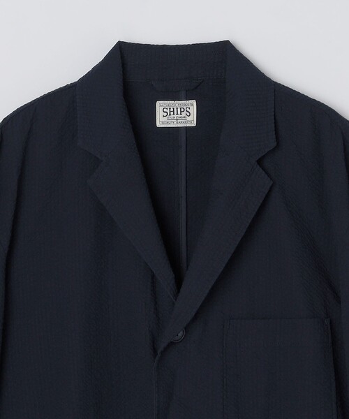 SHIPS（シップス）の「SHIPS: AUTHENTIC サッカー ジャケット（テーラードジャケット・メンズ・ネイビー・LARGE/MEDIUM/SMALL）」の5枚目の写真