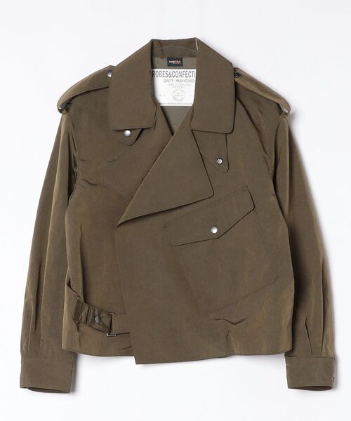 ROYAL FLASH（ロイヤルフラッシュ）の「＠ＣＯＲＤＵＲＡ　シャンブレータフタジャケット（その他アウター・レディース・オリーブ系/ブラック/ゴールド・1）」の3枚目の写真