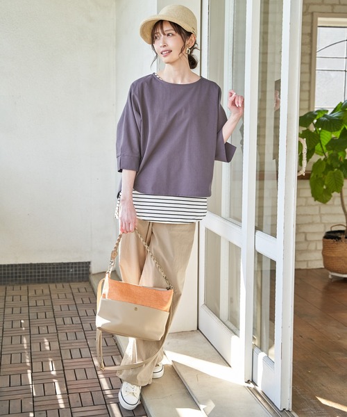 ikka(イッカ)の「冷感梨地バックスリットプルオーバー(Tシャツ/カットソー・レディース・ブラウン系その他/ブラック/ピンク系/グリーン系/ライトグレー・L/M/S)」の15枚目の写真