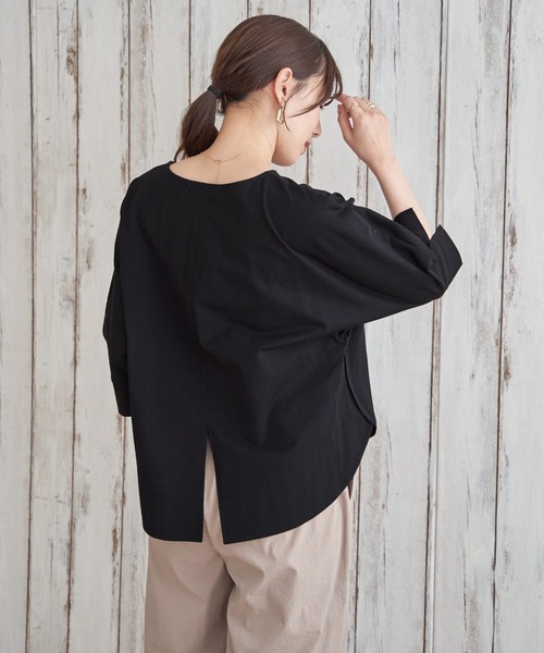 ikka(イッカ)の「冷感梨地バックスリットプルオーバー(Tシャツ/カットソー・レディース・ブラウン系その他/ブラック/ピンク系/グリーン系/ライトグレー・L/M/S)」の17枚目の写真