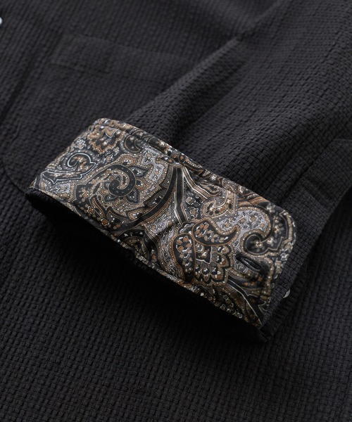 MEN'S BIGI(メンズビギ)の「ストレッチサッカー七分袖シャツ<ストレッチ/通気性>(シャツ/ブラウス・メンズ・サックスブルー/ブラック/ネイビー/ベージュ・01/02/03/04)」の21枚目の写真