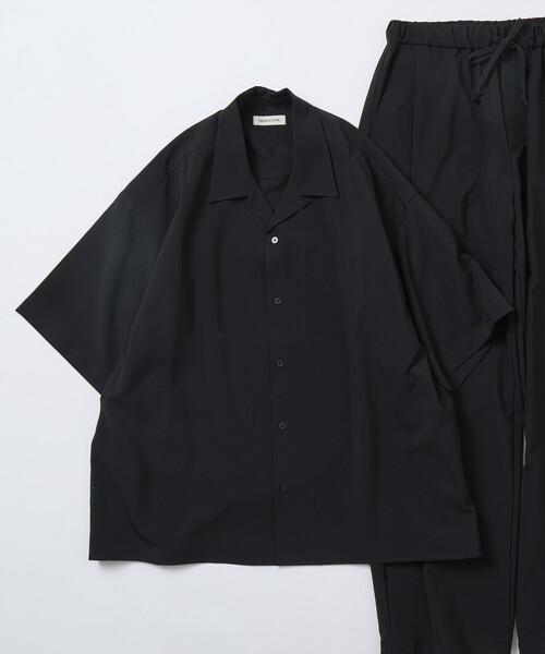 FREAK'S STORE(フリークスストア)の「限定展開 リラックスフィット リネンタッチ セットアップ / オープンカラーシャツ / ワイドスラックス(シャツ/ブラウス・メンズ・チャコールグレー/ネイビー/グレイッシュベージュ/ブラック・LARGE/MEDIUM/SMALL)」の6枚目の写真