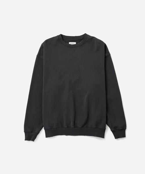 Saturdays NYC（サタデーズ ニューヨークシティ ）の「Bowery Garment Dyed Slash Sweatshirt（スウェット・メンズ・グリーン/チャコールグレー/サックスブルー/キナリ・M/L/XL/S）」の13枚目の写真