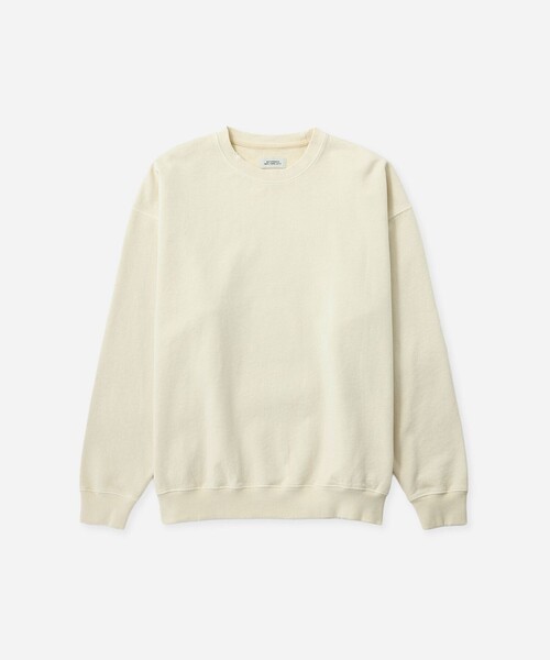 Saturdays NYC（サタデーズ ニューヨークシティ ）の「Bowery Garment Dyed Slash Sweatshirt（スウェット・メンズ・グリーン/チャコールグレー/サックスブルー/キナリ・M/L/XL/S）」の14枚目の写真
