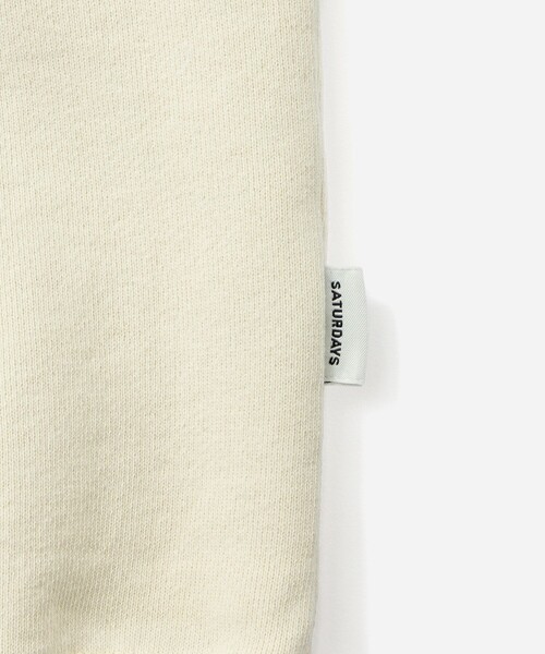 Saturdays NYC（サタデーズ ニューヨークシティ ）の「Bowery Garment Dyed Slash Sweatshirt（スウェット・メンズ・グリーン/チャコールグレー/サックスブルー/キナリ・M/L/XL/S）」の22枚目の写真