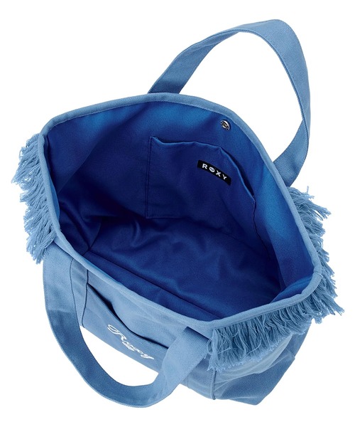 ROXY(ロキシー)の「ROXY/ロキシー トートバック CHEERFUL TOTE RBG261312(トートバッグ・レディース・オフホワイト/ブルー・FREE)」の4枚目の写真