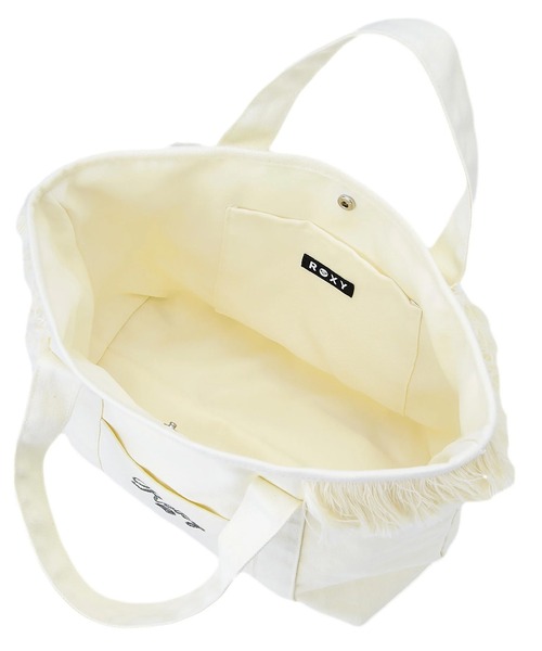ROXY(ロキシー)の「ROXY/ロキシー トートバック CHEERFUL TOTE RBG261312(トートバッグ・レディース・オフホワイト/ブルー・FREE)」の9枚目の写真