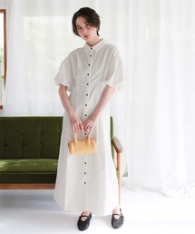 titivate | パフスリーブシャツワンピース(シャツワンピース)