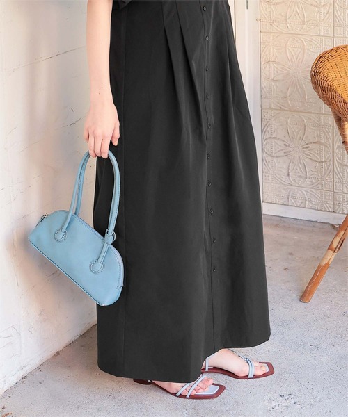 titivate（ティティベイト）の「パフスリーブシャツワンピース（シャツワンピース・レディース・ベージュ/オフホワイト/ブラック・L/M/S）」の12枚目の写真