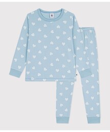 PETIT BATEAU（プチバトー）の「ハートプリント長袖パジャマ（ルームウェア/パジャマ）」