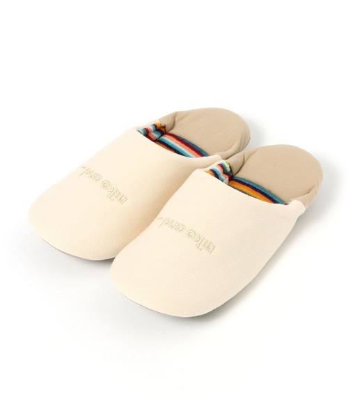 niko and...（ニコアンド）の「ニコロゴルームシューズ（ルームシューズ/スリッパ・レディース・アイボリー/チャコール/グリーン・MEDIUM/LARGE）」の6枚目の写真