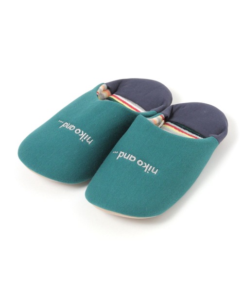 niko and...（ニコアンド）の「ニコロゴルームシューズ（ルームシューズ/スリッパ・レディース・アイボリー/チャコール/グリーン・MEDIUM/LARGE）」の7枚目の写真