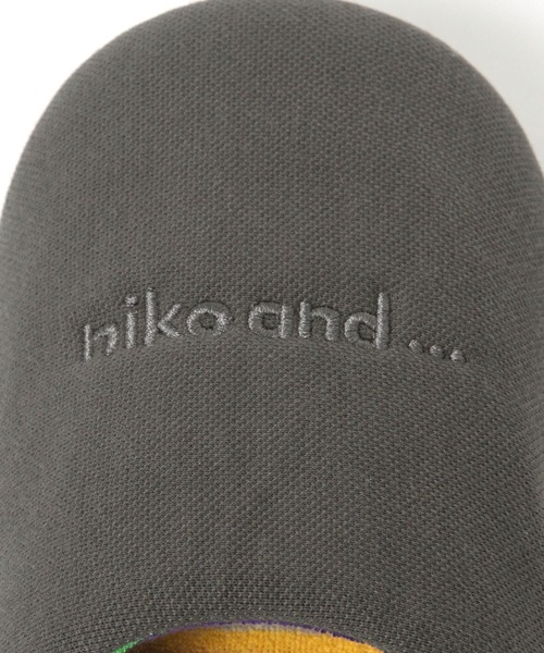 niko and...（ニコアンド）の「ニコロゴルームシューズ（ルームシューズ/スリッパ・レディース・アイボリー/チャコール/グリーン・MEDIUM/LARGE）」の14枚目の写真