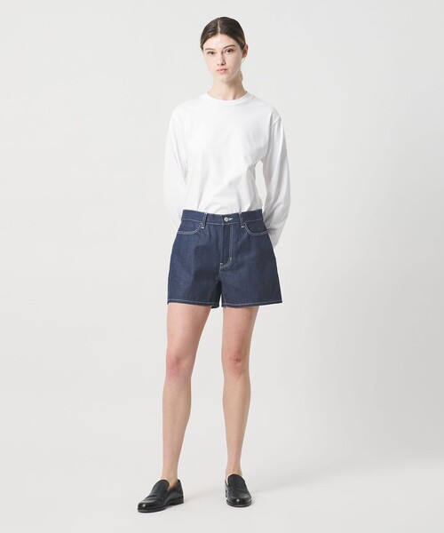 LOEFF(ロエフ)の「<LOEFF>13OZ ショート デニム パンツ(デニムパンツ・レディース・ネイビー・0/1)」の3枚目の写真