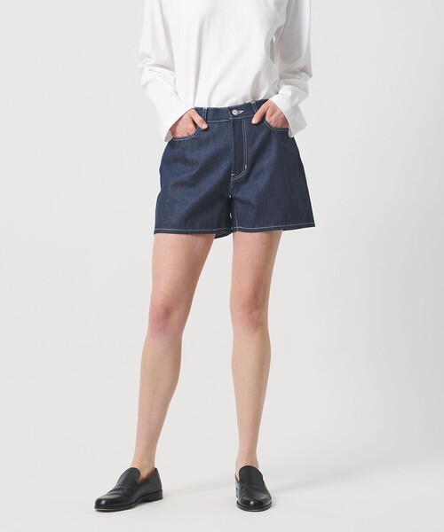 LOEFF(ロエフ)の「<LOEFF>13OZ ショート デニム パンツ(デニムパンツ・レディース・ネイビー・0/1)」の4枚目の写真