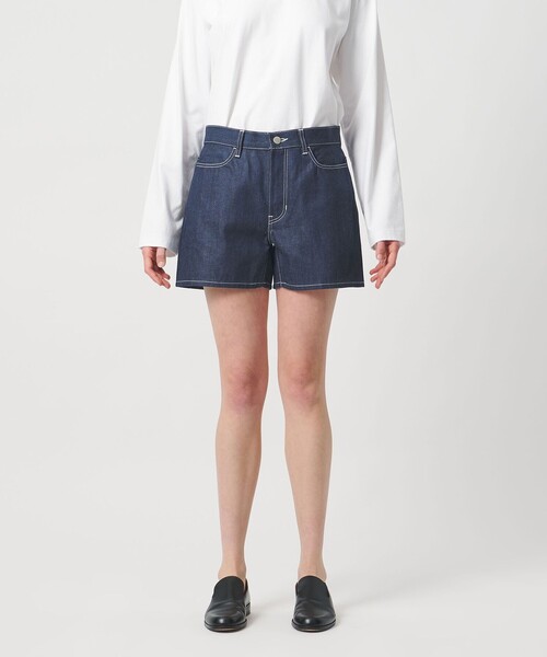 LOEFF(ロエフ)の「<LOEFF>13OZ ショート デニム パンツ(デニムパンツ・レディース・ネイビー・0/1)」の5枚目の写真