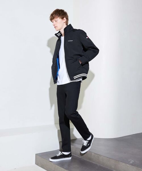 TOMMY HILFIGER（トミーヒルフィガー）の「【オンライン限定】ロゴナイロンブルゾン/ REGATTA JACKET（ナイロンジャケット・メンズ・ネイビー/ブラック・MEDIUM/LARGE/SMALL/X-LARGE）」の3枚目の写真