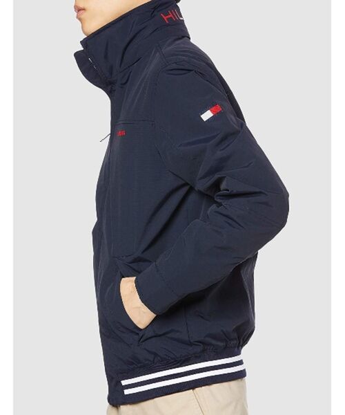 TOMMY HILFIGER（トミーヒルフィガー）の「【オンライン限定】ロゴナイロンブルゾン/ REGATTA JACKET（ナイロンジャケット・メンズ・ネイビー/ブラック・MEDIUM/LARGE/SMALL/X-LARGE）」の10枚目の写真