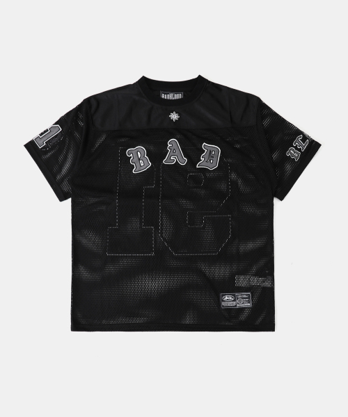 BADBLOOD(バッドブラッド)の「ワークショップネットラグビージャージ - ブラック(Tシャツ/カットソー・レディース・その他・M/L/XL)」の1枚目の写真