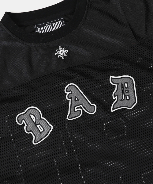 BADBLOOD(バッドブラッド)の「ワークショップネットラグビージャージ - ブラック(Tシャツ/カットソー・レディース・その他・M/L/XL)」の2枚目の写真